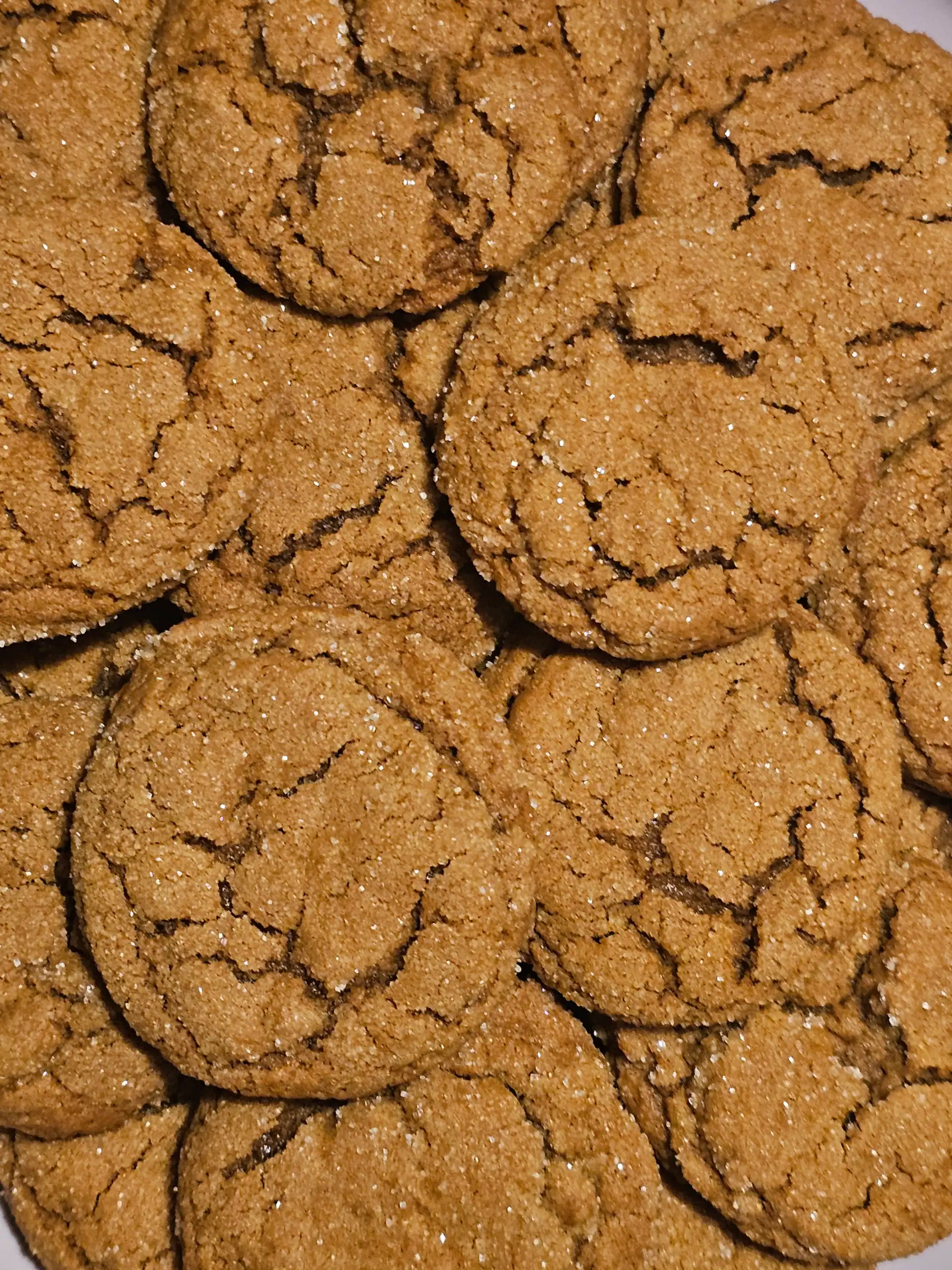 Pile of perfectly spiced molasses cookies
