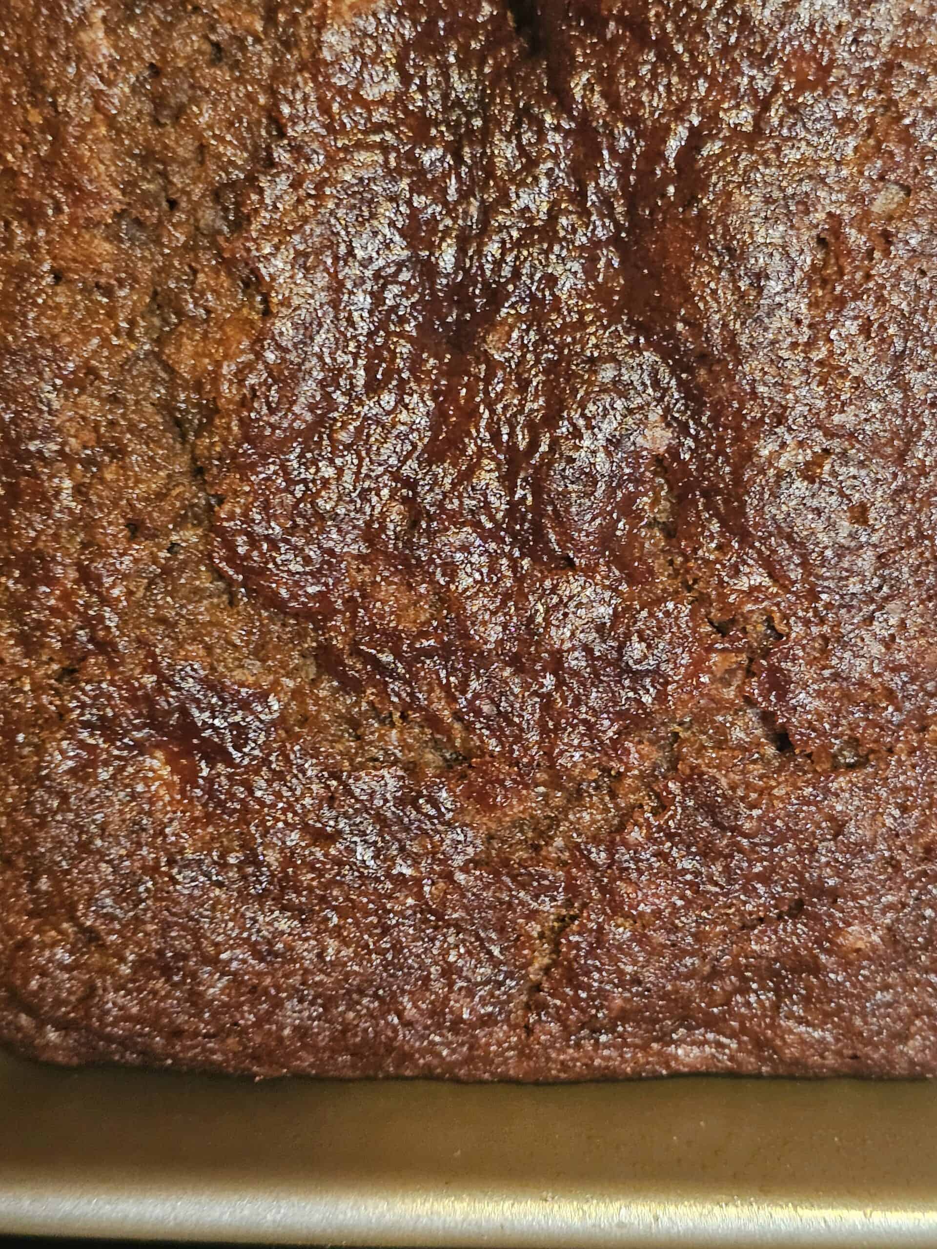 Gingerbread Banana Bread in pan
