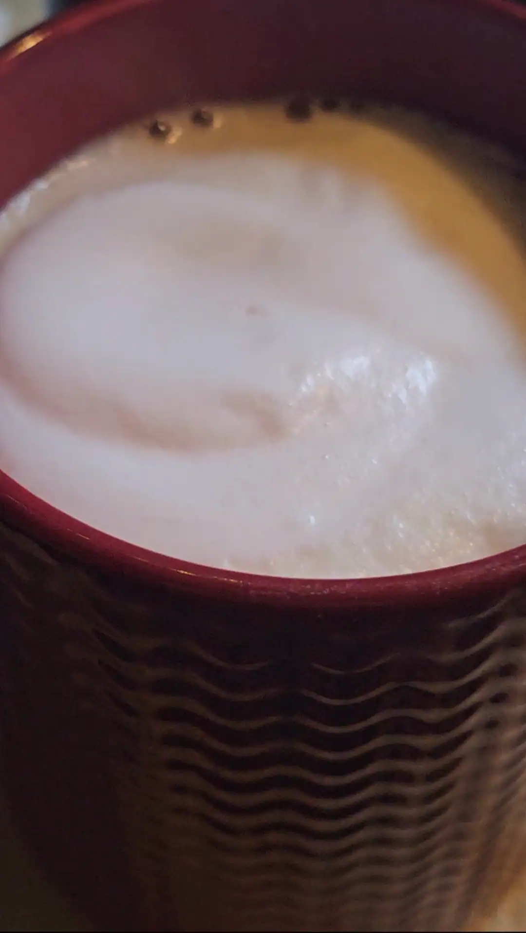 Cherry almond latte